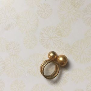Madewell vintage gold ball ring